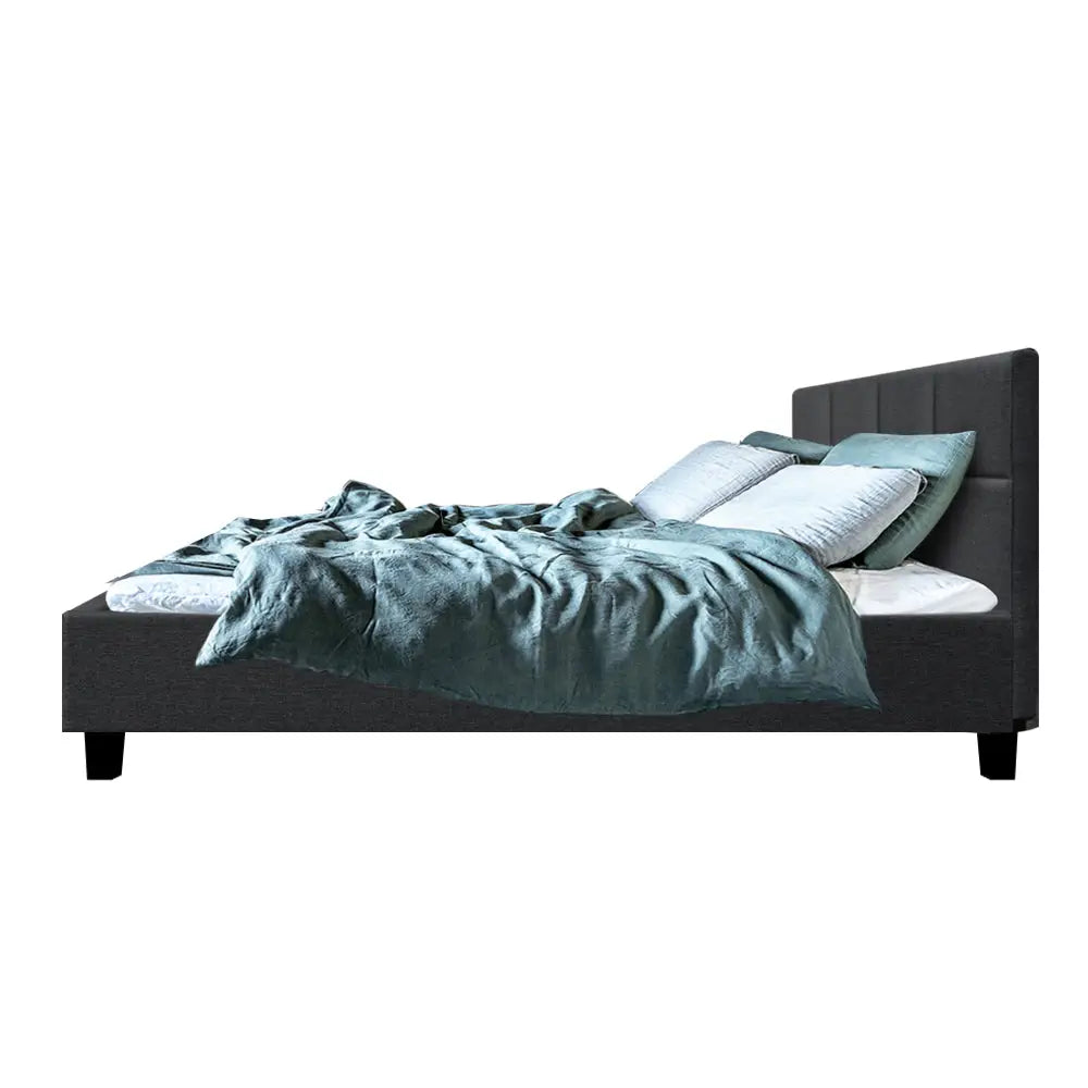 Ethos Double Bed Frame - Charcoal Fabric Furniture > Bedroom