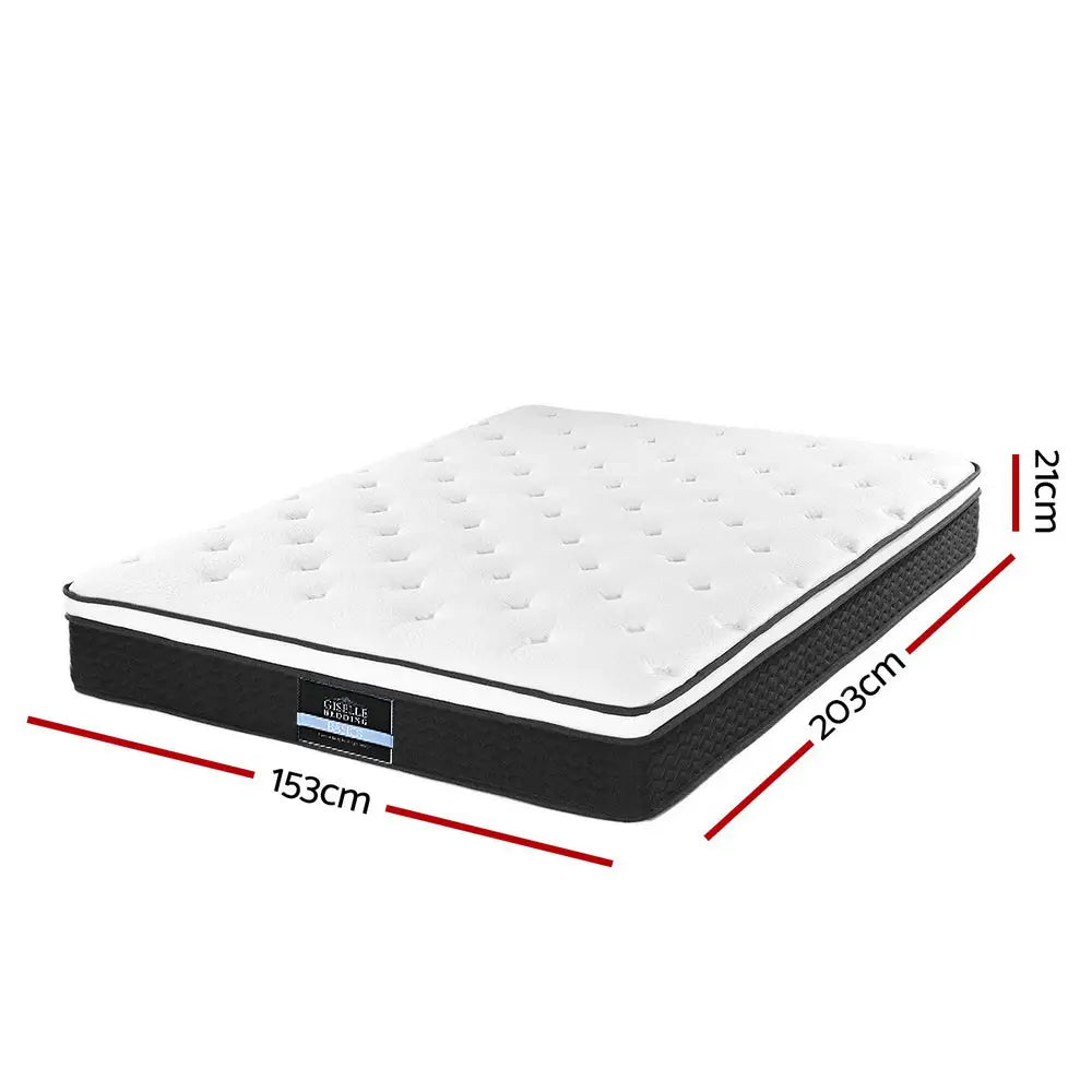 Bonita Euro Top Bonnell Spring Mattress 21Cm Thick Queen Furniture > Mattresses