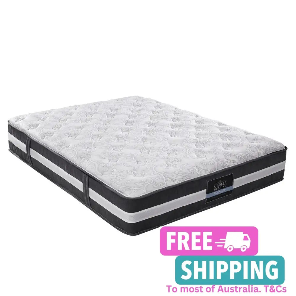 King Mattress Bed Size 7 Zone Pocket Spring Medium Firm Foam 30Cm Furniture > Mattresses