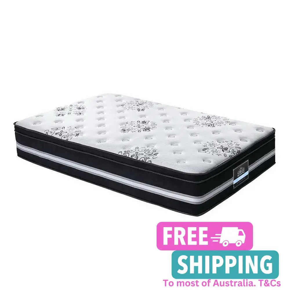 King Single Size Mattress Cool Gel Memory Foam Eurotop Pocket Spring Furniture > Mattresses