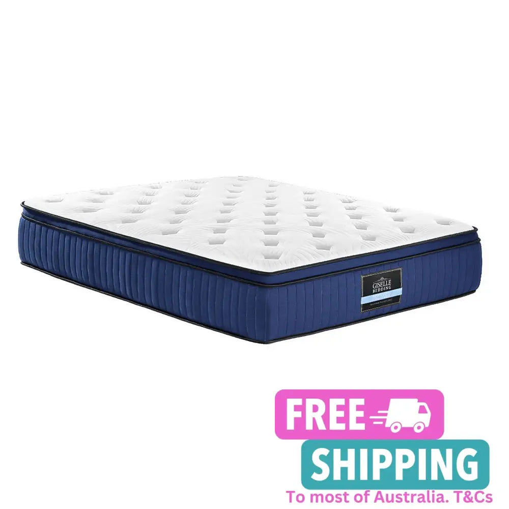 Franky Euro Top Cool Gel Pocket Spring Mattress 34Cm Thick Double Furniture > Mattresses