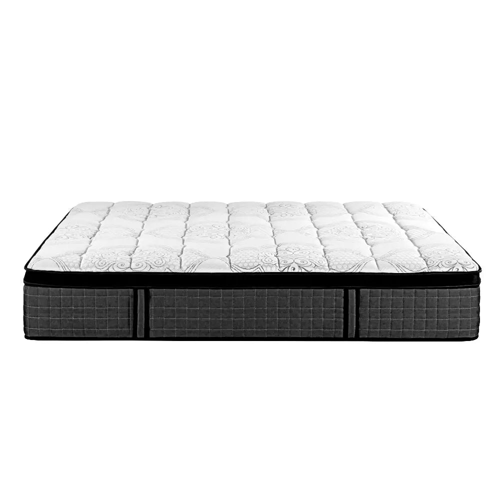 Double Mattress 9 Zone Pocket Spring Latex Foam Medium Firm 34Cm Furniture > Mattresses