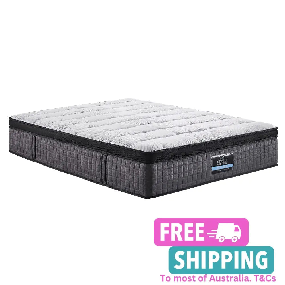 King Mattress 9 Zone Pocket Spring Latex Foam Medium Firm 34Cm Furniture > Mattresses