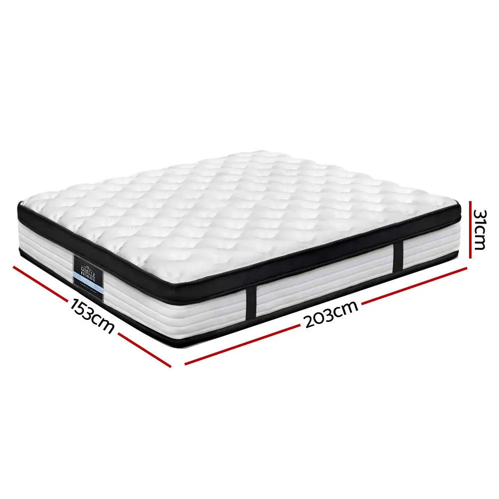 Devon Euro Top Pocket Spring Mattress 31Cm Thick Queen Furniture > Mattresses