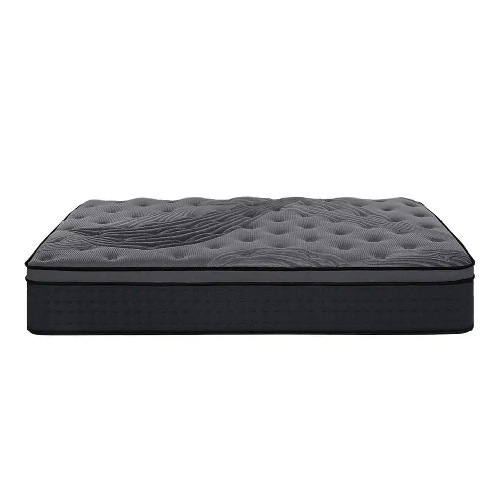 King Single Mattress Alanya Euro Top Pocket Spring 34Cm Thick Furniture > Mattresses