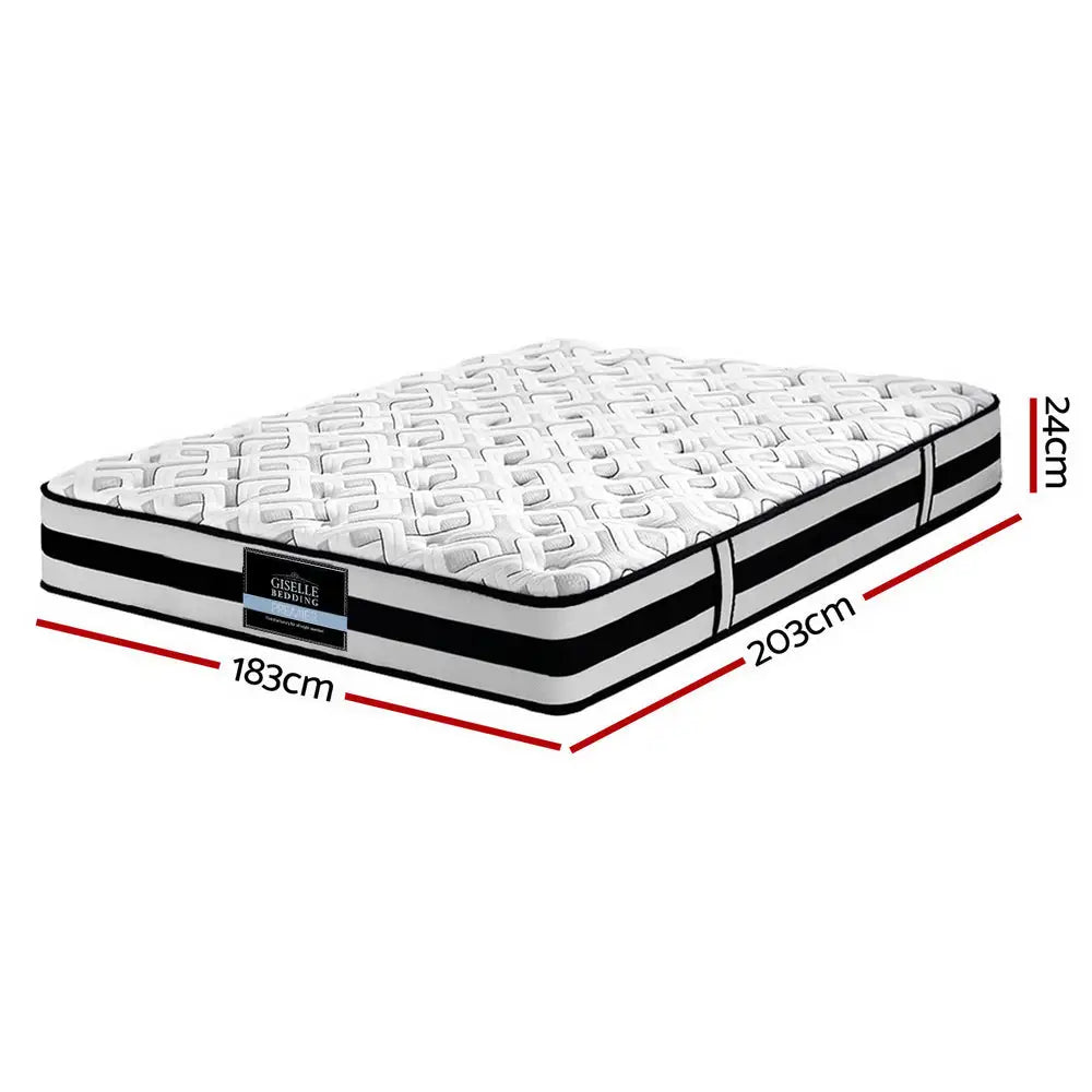 Rumba Tight Top Pocket Spring Mattress 24Cm Thick King Furniture > Mattresses