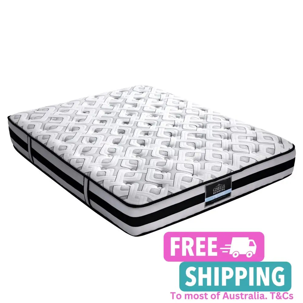 Rumba Tight Top Pocket Spring Mattress 24Cm Thick Queen Furniture > Mattresses