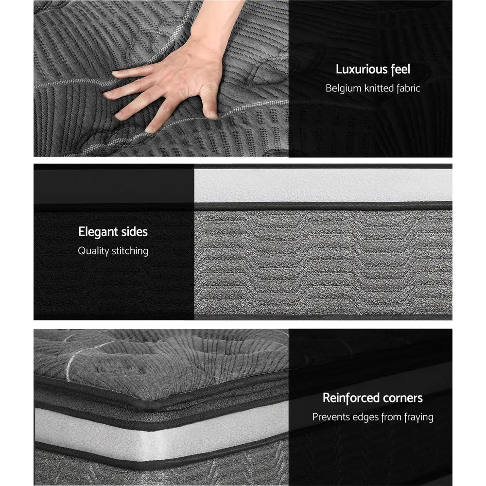Mattress Pocket Mini Spring Mattresses Medium Firm 9-Zone Bed Double Furniture >