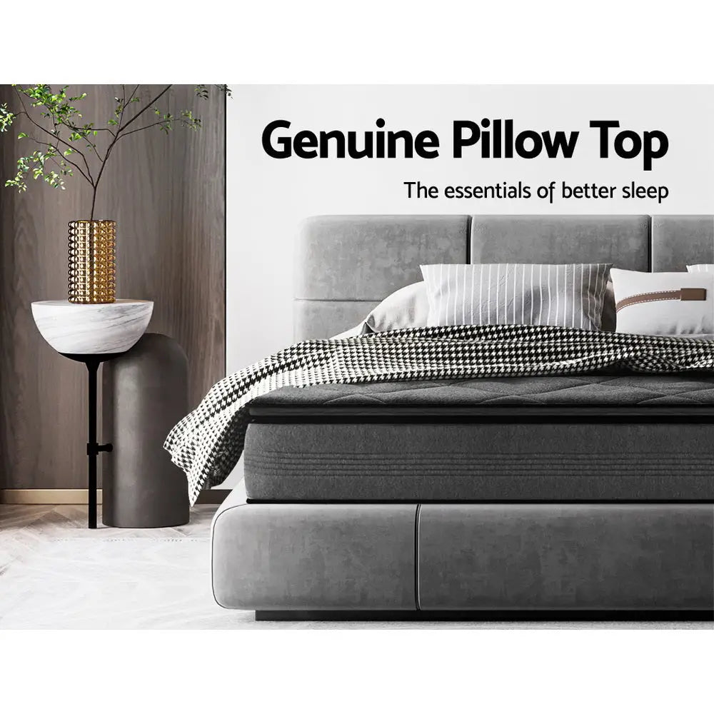 Mattress Pillow Top Bed Size Bonnell Spring Medium Firm Foam 18Cm Ks Furniture > Mattresses