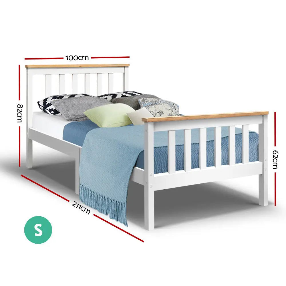 Single Wooden Bed Frame Bedroom Furniture Kids >