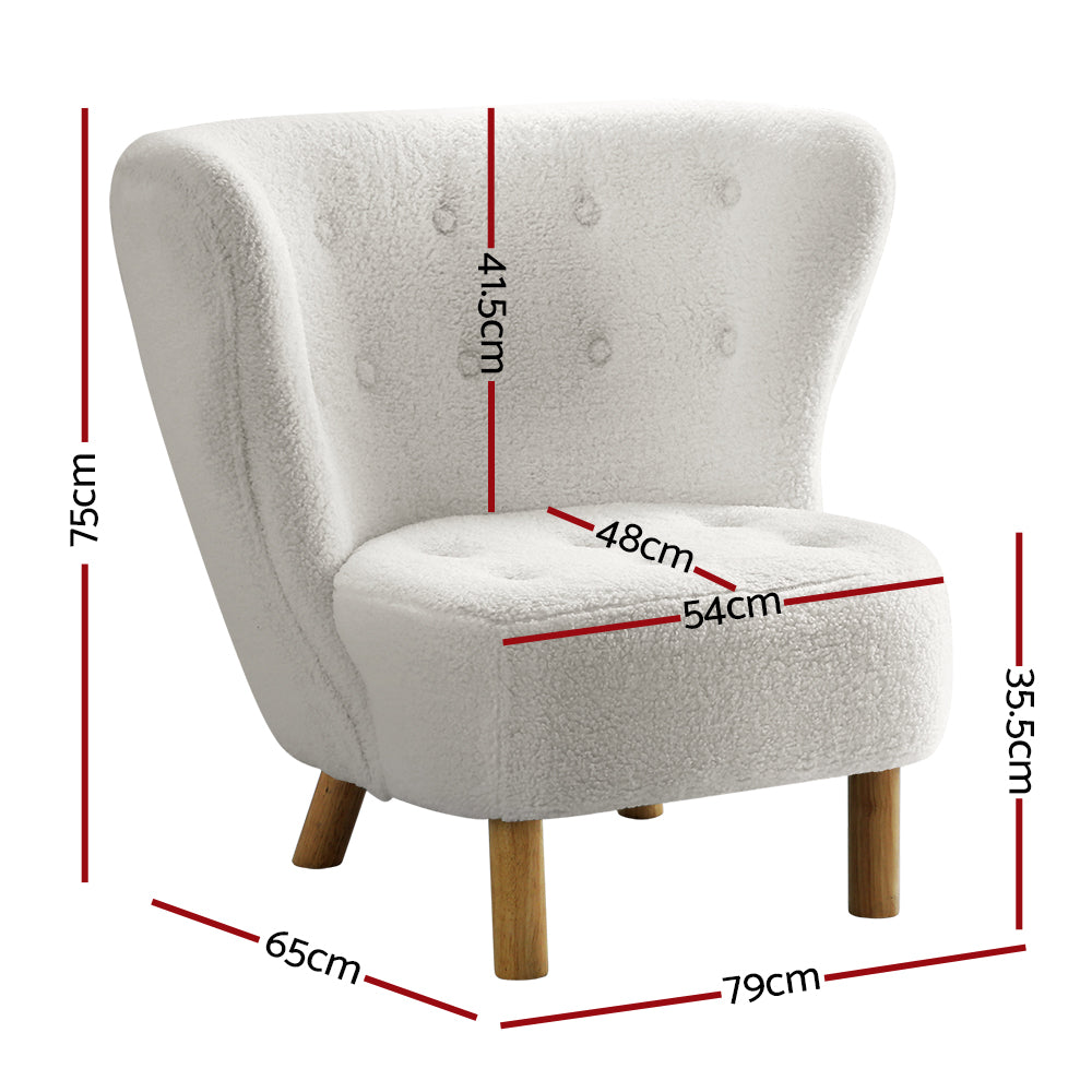 Armchair Lounge Accent Chair Armchairs Couch Chairs Sofa Bedroom White